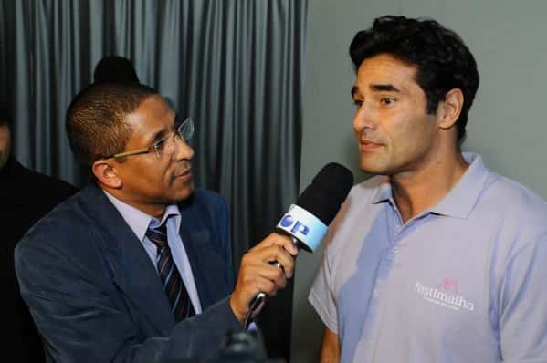 Luciano Szafir em entrevista durante o evento de 2010.